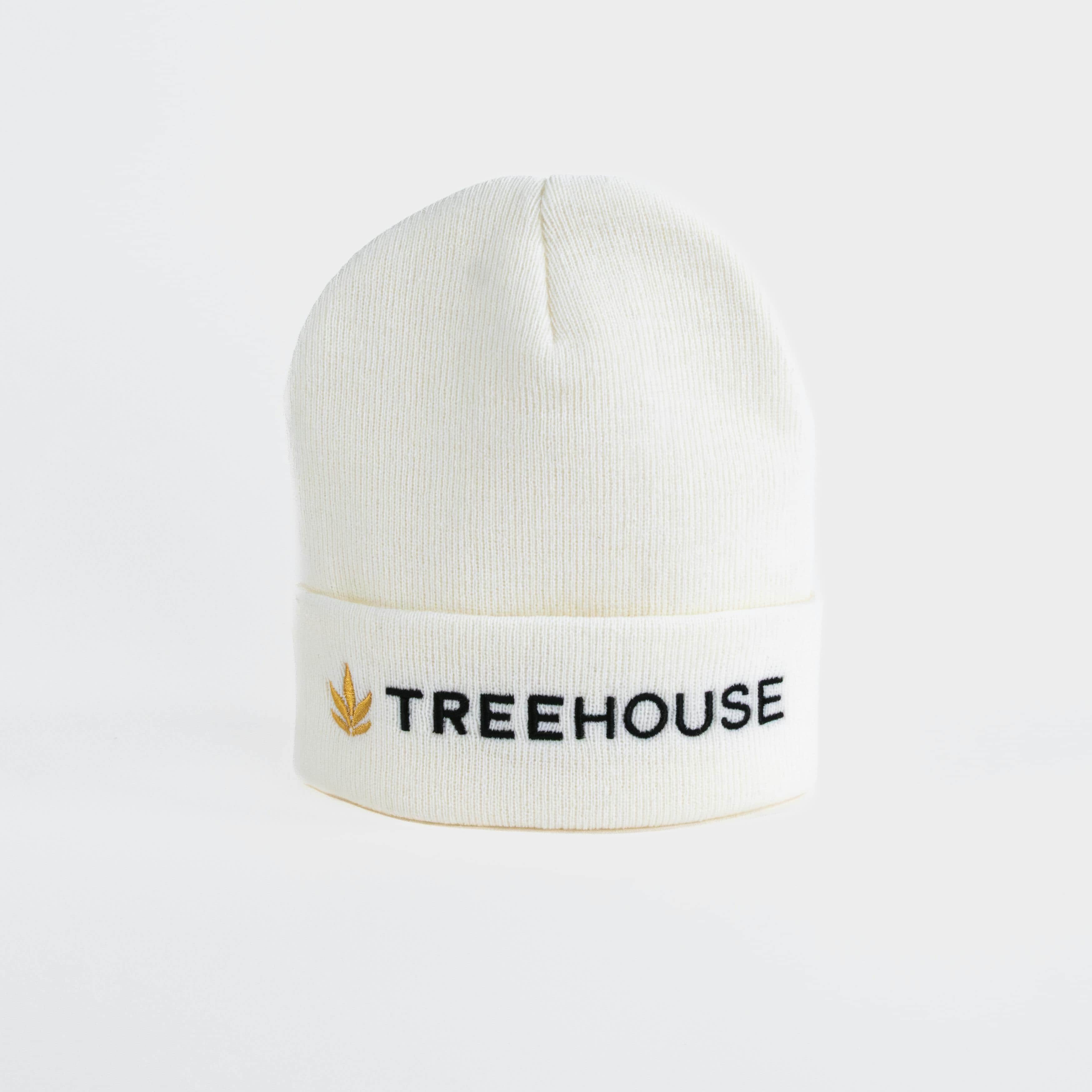 Treehouse Beanie Hat | White