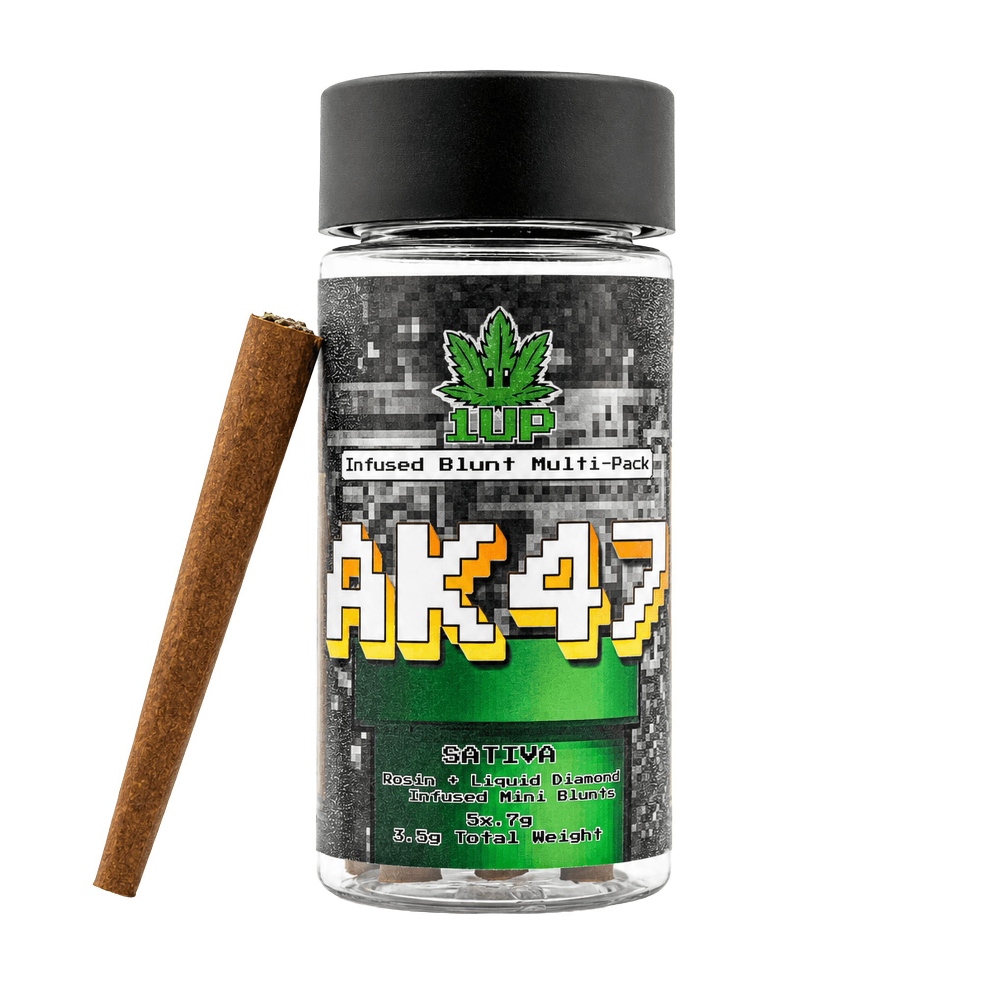 1UP | AK47 INFUSED MINI BLUNTS 5PK | PREROLLS | 3.75G