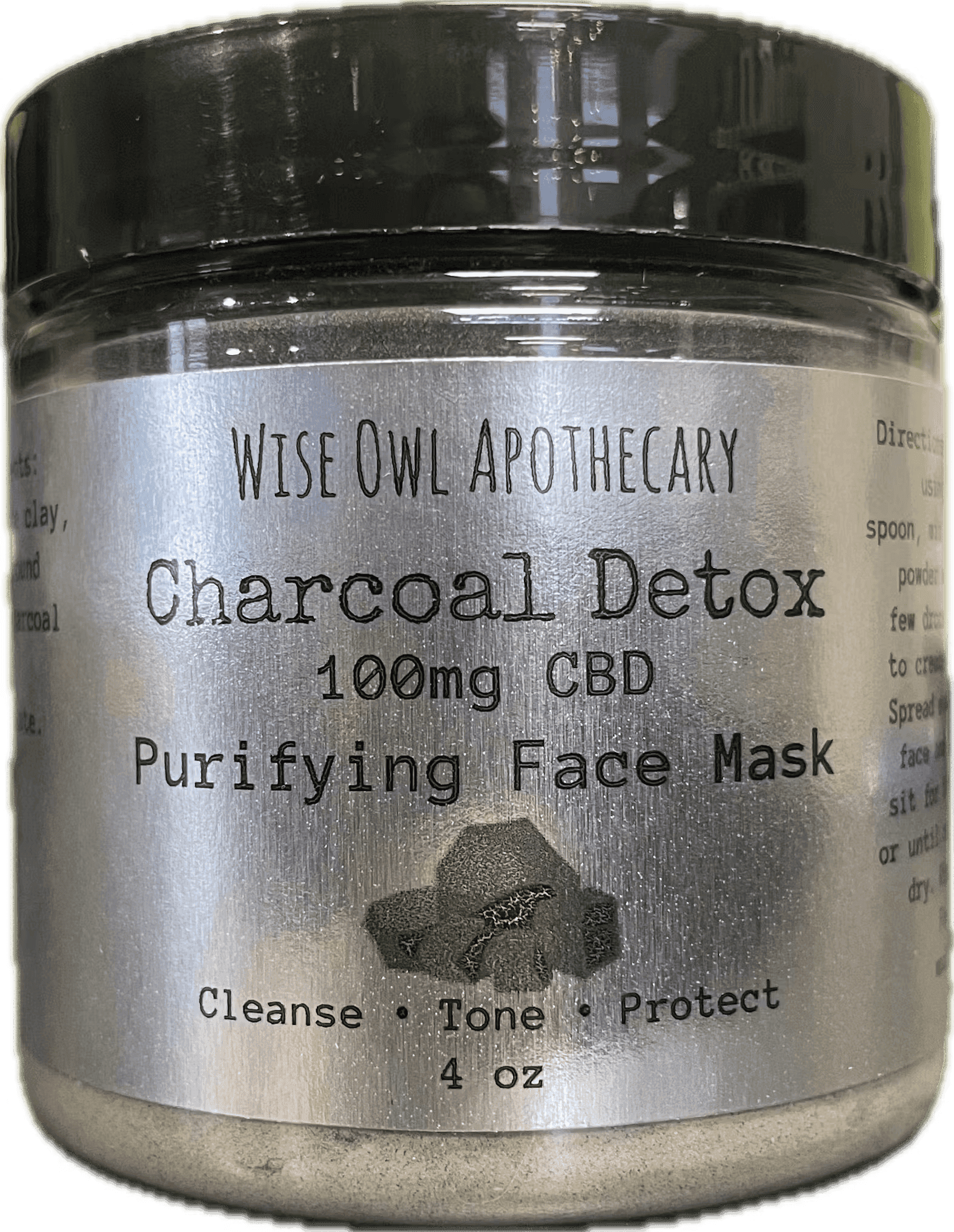 Charcoal Detox 100mg CBD Face Mask