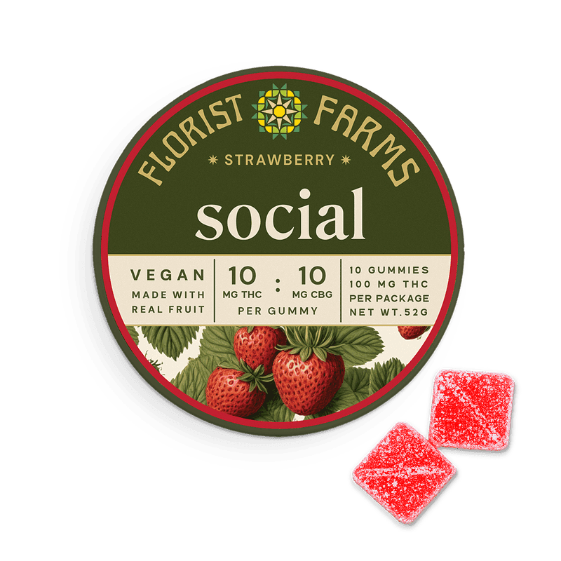 Strawberry 1:1 THC | CBG | 10 pack | 100mg