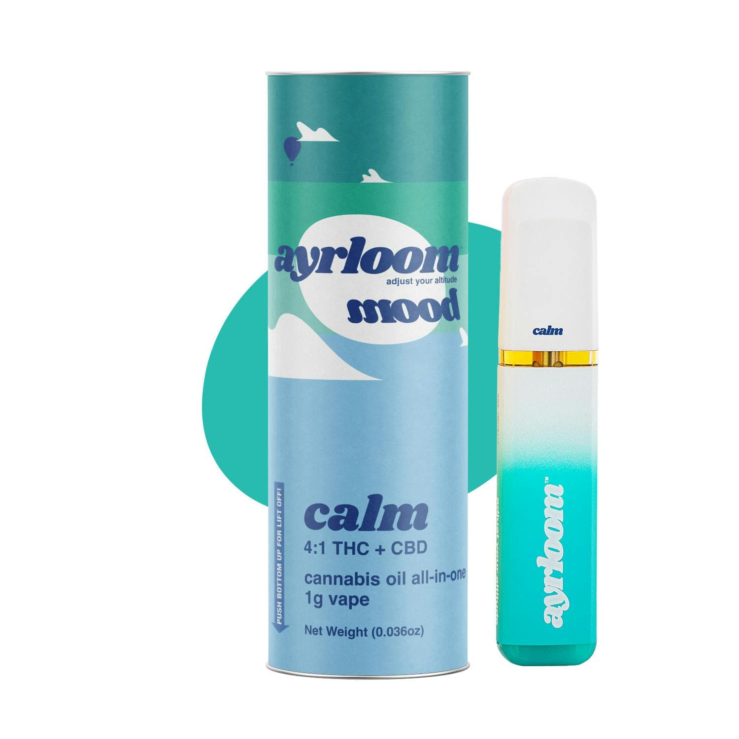 Calm | Mood THC:CBD | Disposable | 1G
