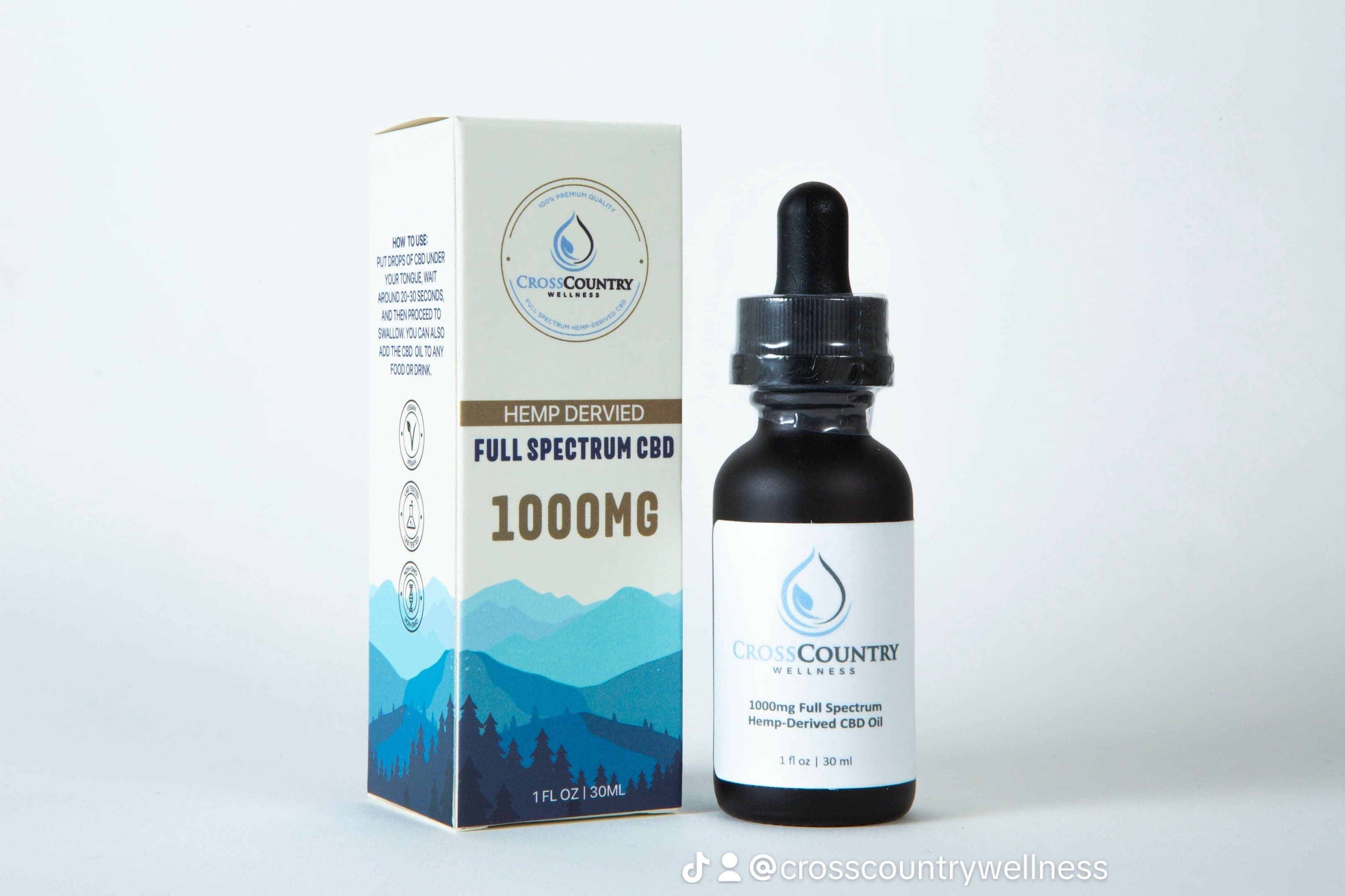 1000mg Hemp-Derived CBD Oil