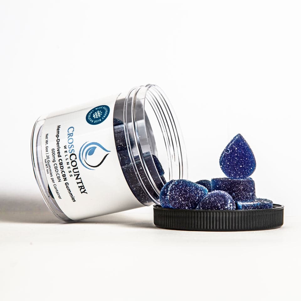 CBD + CBN Gummies | Blue Raspberry | 600mg Total