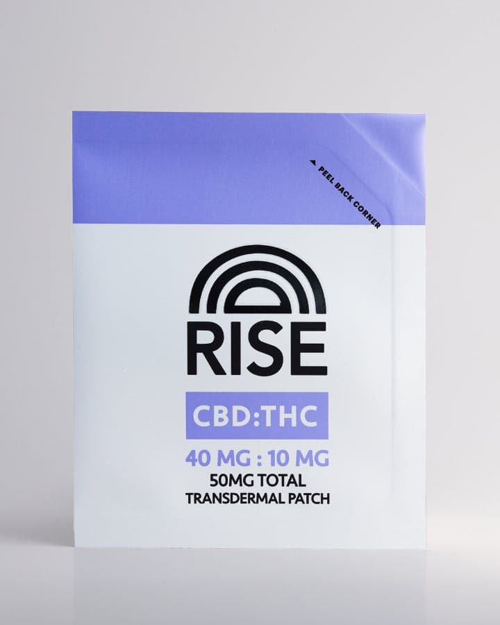 Rise - Transdermal Patch - 40mg CBD/10mg THC (50.0g)