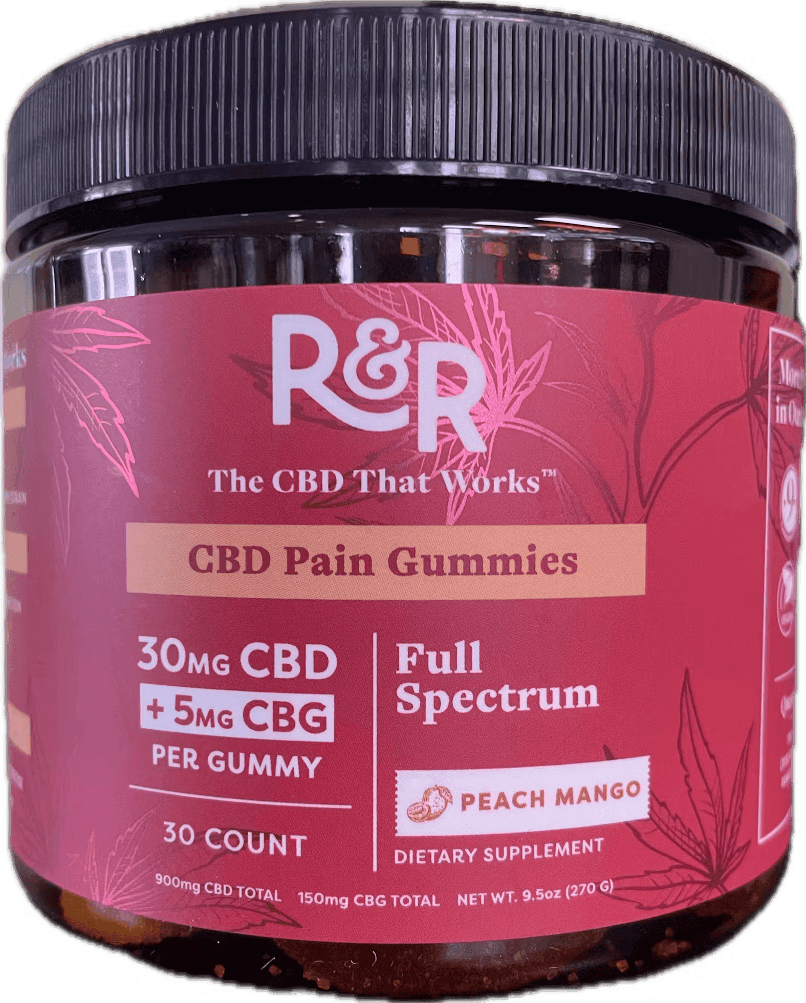 R&R 30mg CBD Pain Gummies - 900mg